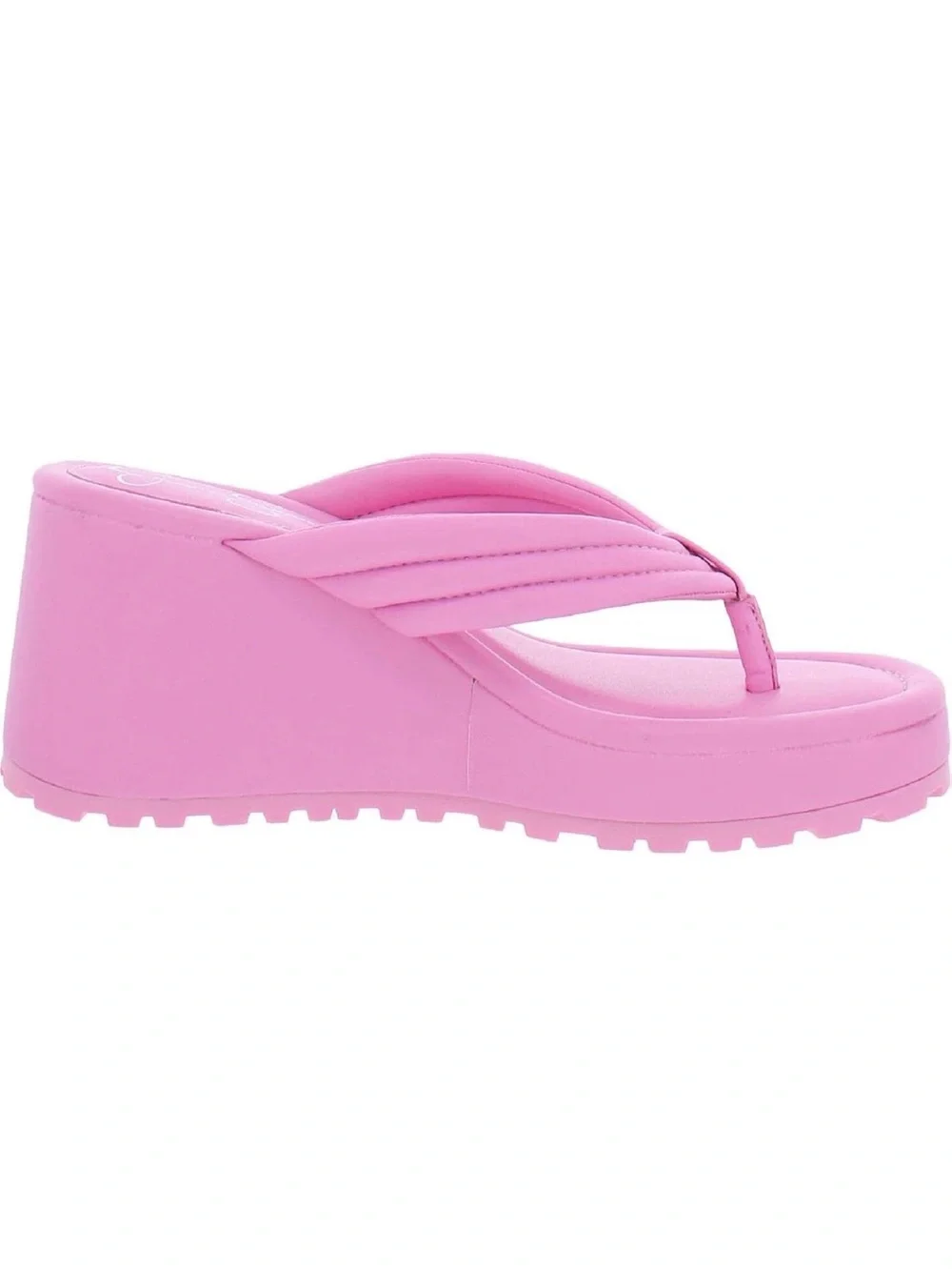 NIB Jessica Simpson Pink Wedge Flip Flop Sandal